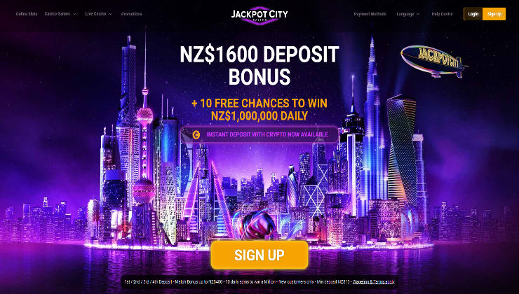 Jackpot City NZ Sign-Up Process