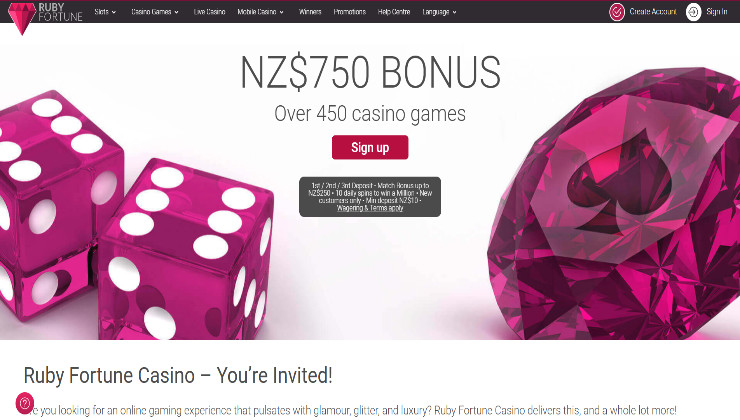 Ruby Fortune NZ Sign-Up Process